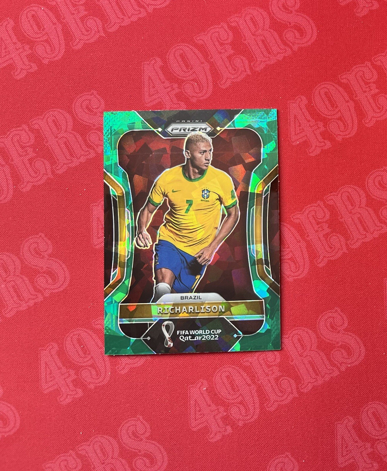 2022 Prizm FIFA World Cup Qatar Richarlison Green Ice  #34 Brazil