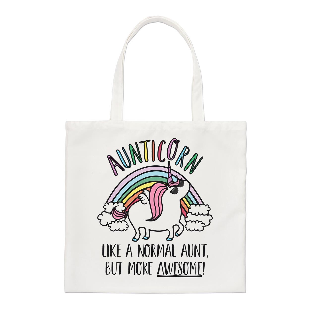 Aunticorn Unicorn Like A Normal Aunt Awesome Regular Tote Bag Best Shopper