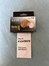 Mini AXON K-80 In Ear Hearing Aid Audiphone Sound Amplifier Ship From USA