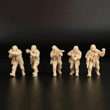1/72 Scale Model British SAS Special Forces Soldiers 5 Figures Resin Doll Dioram