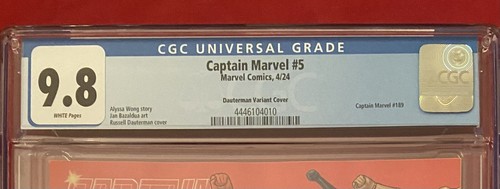 Captain Marvel #5 (2024) Russell Dauterman Variant Cover 1:25 CGC Blue Label 9.8 - Picture 2 of 4