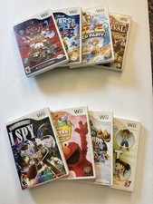 Lot of 8 Nintendo Wii Kids Games Disney Elmo Cars Skylanders I Spy Family Fun