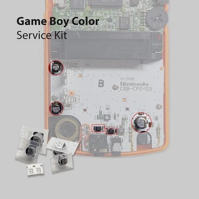 FÜR NINTENDO Service Kit Kondensatoren & Sicherungen 6-teilig für Game Boy Color GBC