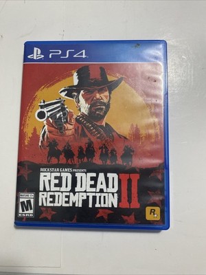 RED DEAD REDEMPTION 2 - Sony PlayStation 4 PS4 Complete W/ Map TESTED 2018