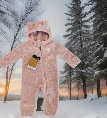 THE NORTH FACE Baby Bear One-Piece Campshire Pink Size 3-6 Months NWT