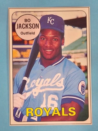 1990 Baseball Card Magazine Hand-Cut Bo Jackson Kansas City Royals #41 ⚾