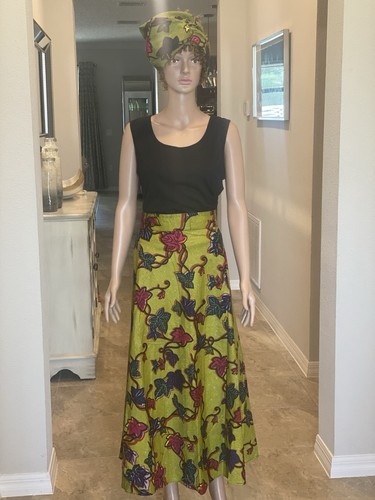 Women’s African Ankara Skirt With Wrap
