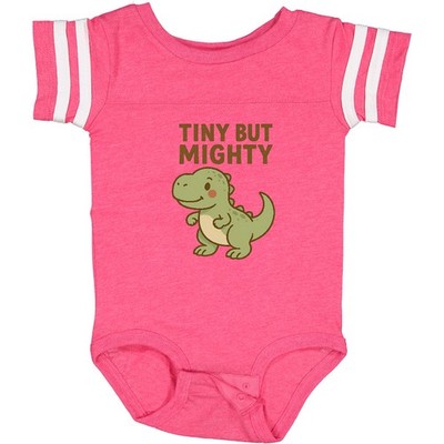 Inktastic Tiny But Mighty Dinosaur Cartoon Design Baby Bodysuit One-piece Infant