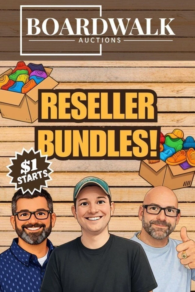 $1 STARTS | BOARDWALK BUNDLES - Clothing Reseller Bundles -07/07/26