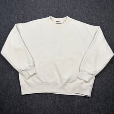 Abercrombie Fitch Soft AF Essentials Oversized Sweatshirt Cream XS Crewneck