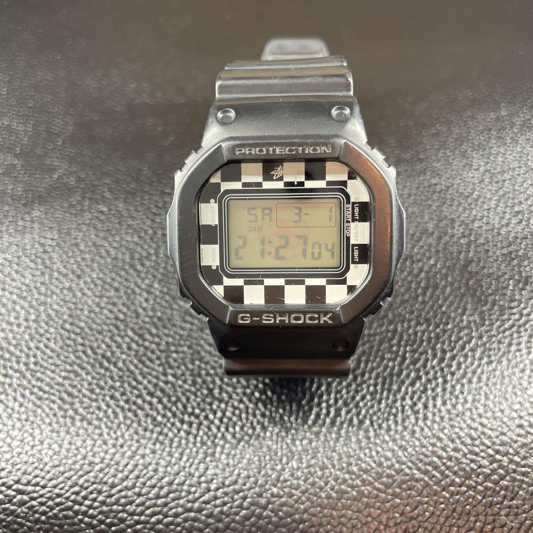 G-SHOCK stussy コラボ　DW-5600VT G-Shock DW-5600VT Stussy Collab Flag Check , Works | eBay