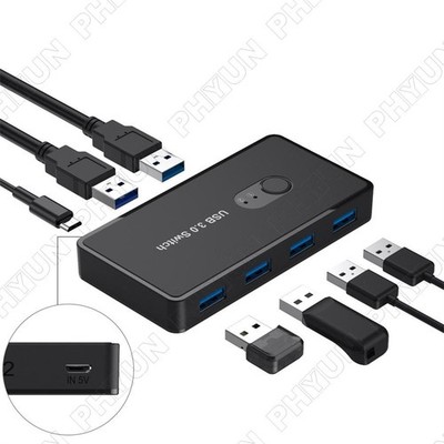 Switch USB 3.0 Switcher For PC Printer Scanner Mouse Keyboard USB Switch