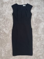 Calvin Klein Black Sleeveless Sheath Dress Size 4 With Pockets