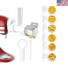 6 in 1 Gourmet Pasta Attachment for Kitchenaid Stand Mixer, Extruder Pasta Maker