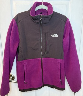 North Face Women's Large Denali Fleece Jacket Purple Snowboard Snowboarding