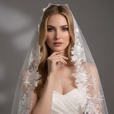 Bridal Wedding Veil Cathedral Bridal Wedding Veil Lace Bridal Wedding Veil 3M