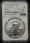 NGC MS70 2023 American Silver Eagle One Dollar 1oz 999 Silver Coin-377