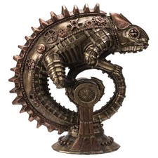Mechanical Chameleon Steampunk Lizard,Sculptures  Figurines
