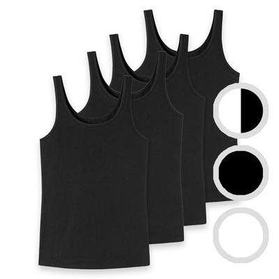 4er Pack - uncover by Schiesser - Damen - Trägertop - Single-Jersey