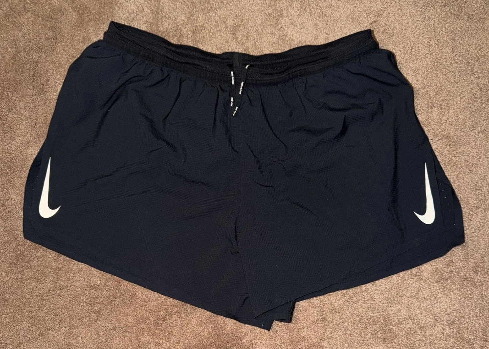 Nike ADV Aeroswift 4" Running Shorts Mens Size XXL Black CJ7840-010 Lightweight