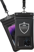 Floating Waterproof Phone Pouch,Double Seal Phone Case with Lanyard Protector fo