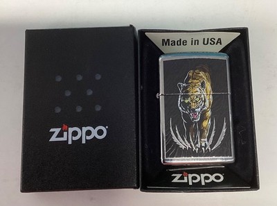 ZIPPO 2009 BARRETT SMYTHE MIDNIGHT TERROR TIGER LIGHTER SEALED IN BOX C630