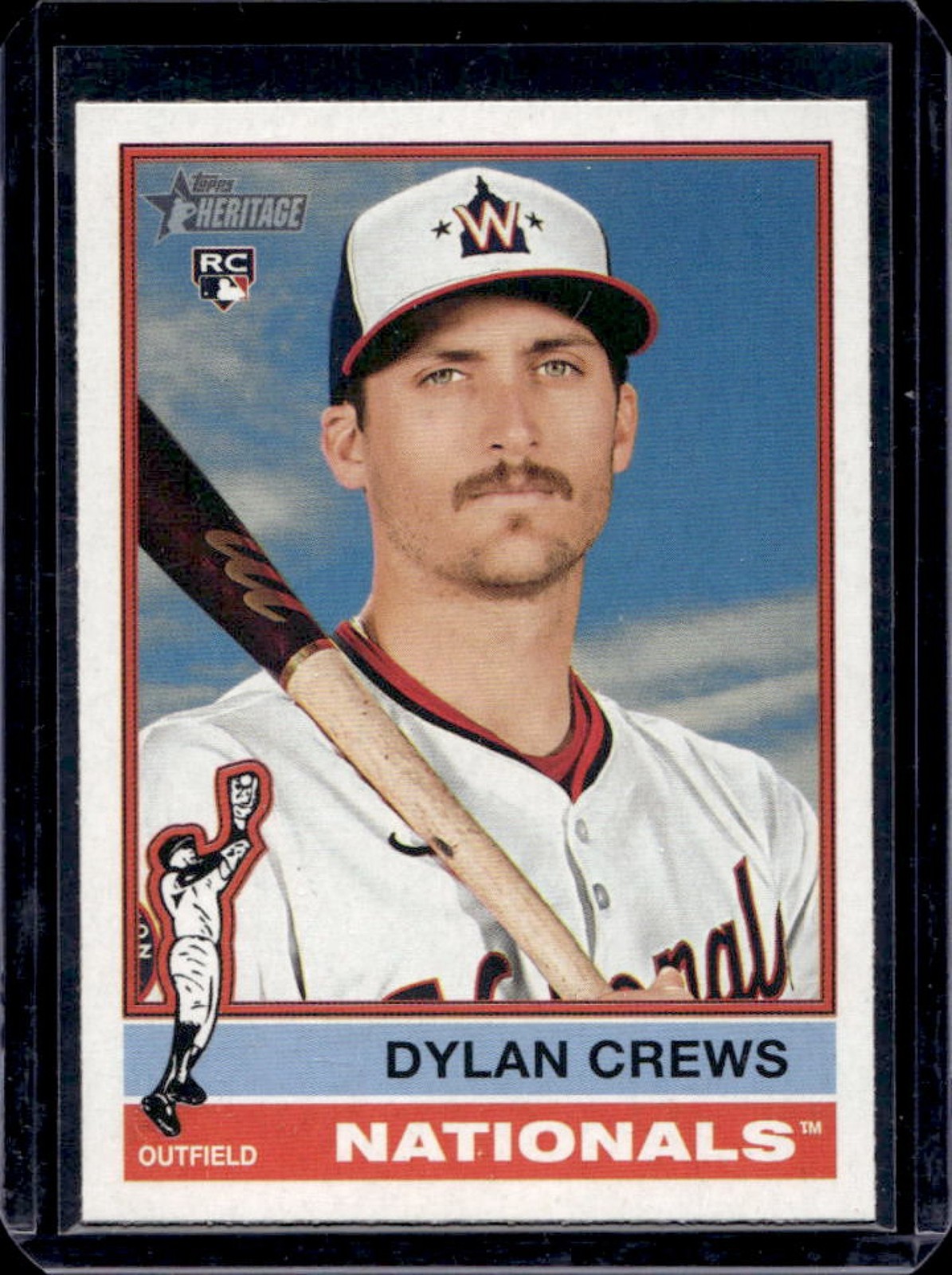 2025 Topps Heritage Dylan Crews RC Rookie #247 Nationals
