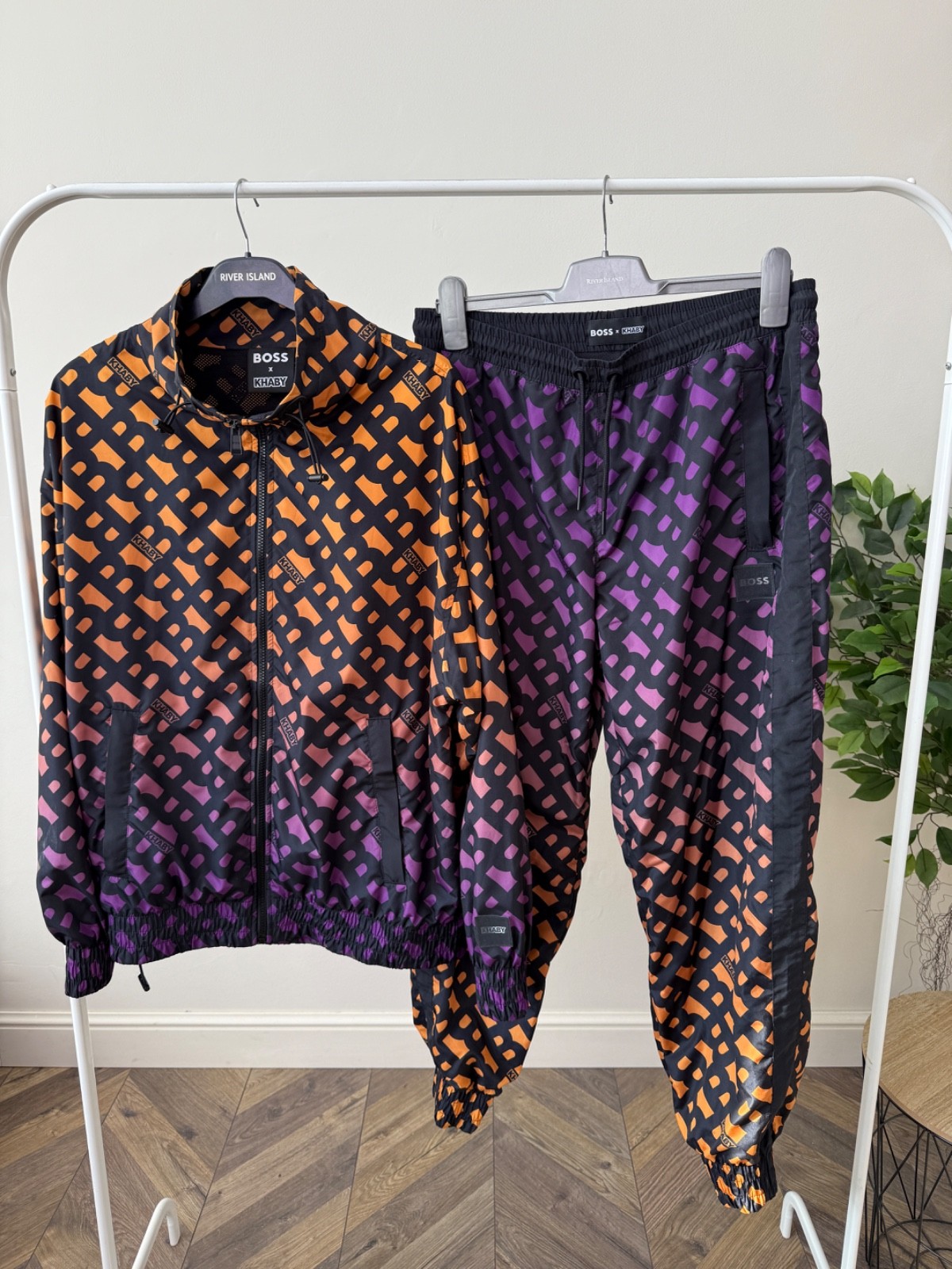 Hugo Boss x Khaby Windbreaker Tracksuit Set Mens