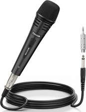 High-Sensitivity K1 Karaoke Microphone with Durable Metal Design, Includes Cable
