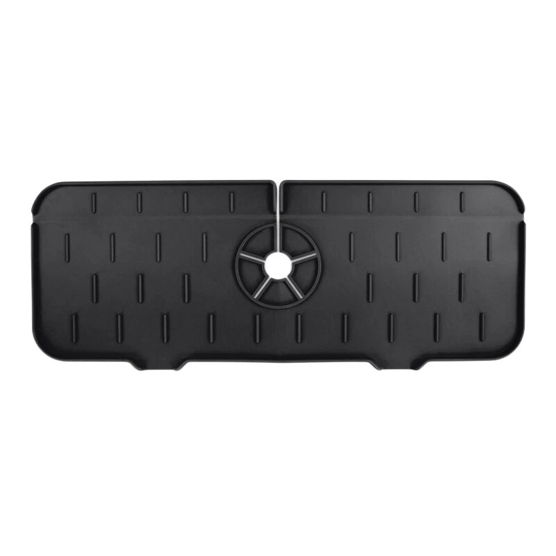 Kitchen Faucet Sink Splash Guard Silicone Drain Pad Faucet Water Catcher Mat