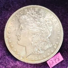 VIDEO 👀🔥GOLDEN RIM TONED 🔥1904-O MORGAN SILVER DOLLAR SEMI PL CARTWHEEL BU MS