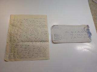 WW2 Letter Japanese American Soldier 1945 Not Keen Dodging Bullets WWII Nisei