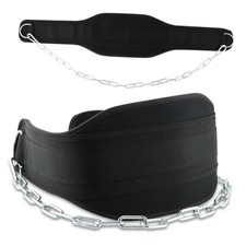 Dip Belt for Weightlifting, 34" Heavy-Duty Steel Chain, 550lbs Weight