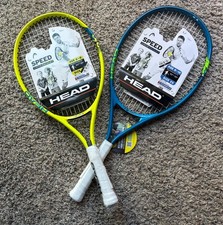 Set Of 2 Junior HEAD Tennis Racquets - Age 8-10 Size 25 Age 6-8 Size 23 - NEW
