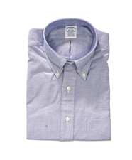 $198 BROOKS BROTHERS - Blue MADE IN USA MAKERS AND MERCHANTS Shirt - 16 - 33
