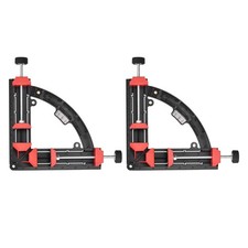 2Pcs 7.48" Corner Clamp 90 Degree Right Angle Clamp Tool for Woodworking, Black