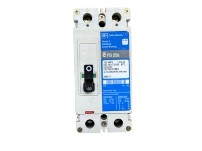 CUTLER HAMMER FD2100LD12M03 100A 2-POLE 600V F-FRAME MOLDED CASE CIRCUIT BREAKER