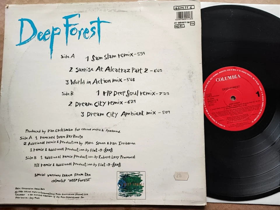 DEEP FOREST  - Deep Forest - 1st press French 1994 /EX - Photo 2/3
