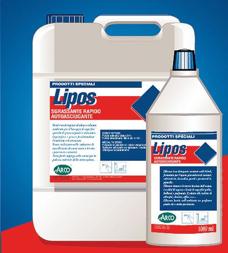 Detergente ARCO LIPOS 5kg Sgrassatore Multiuso Rapido per Superfici Dure