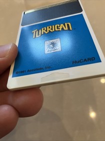Turrican (TurboGrafx-16, 1991), TG16 Case, Manual, Sleeve & Hu Card Tested!