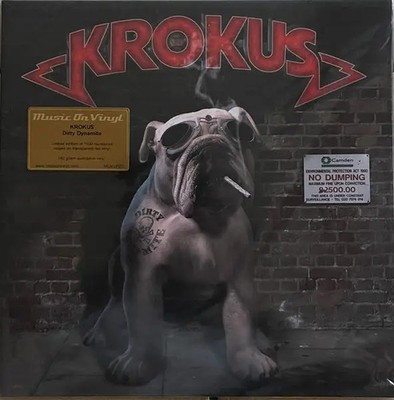2xLP Krokus Dirty Dynamite RED TRANSLUCENT VINYL, NUMBERED NEAR MINT Music O