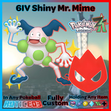 ✨ Shiny Alpha Mr. Mime 6IV + EVs ✨ Pokemon Legends ZA 🚀 Fast 🚀