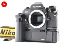  Exc 5 Nikon FG Black 35mm SLR Film Camera  MD-14  MF-15 2727