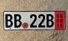 German License Plate for Mercedes Benz S 560 Sedan