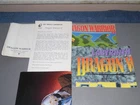 VINTAGE NINTENDO NES DRAGON WARRIOR & DRAGON WARRIOR 2 MAPS & POSTER. BOX ART.