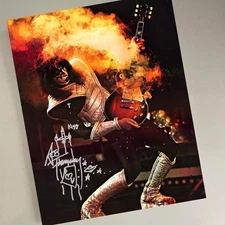 Ace Frehley Autographed Signed Poster  - Reprint Iconic Guitarist