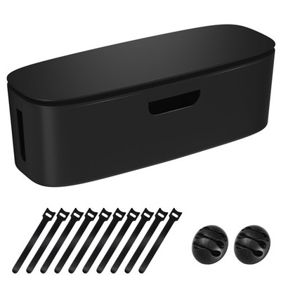 Cable Management - Large Cord Organizer to Hide Power Strip & Under Desk, TV ...