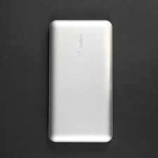 Belkin 10K mAh Power Bank 15W USB-C Dual USB-A Portable Charger Silver - Grade A