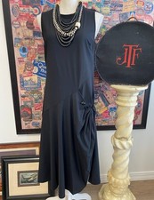 MarlaWynne Stretch Tech Dress Slouch Pocket Black S New Marla Wynne