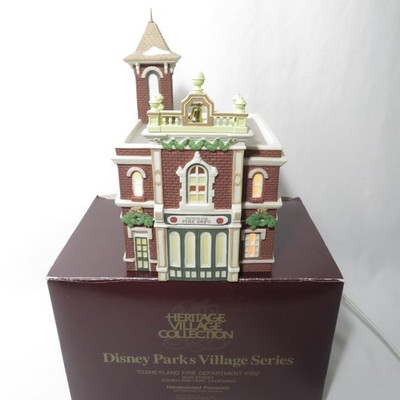 Department 56 Disney Parks Christmas Village Disneyland Fire Department #105